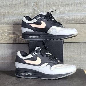 Women's Nike Air Max 1 ID Black/Grey/Pink/Yellow Sneakers